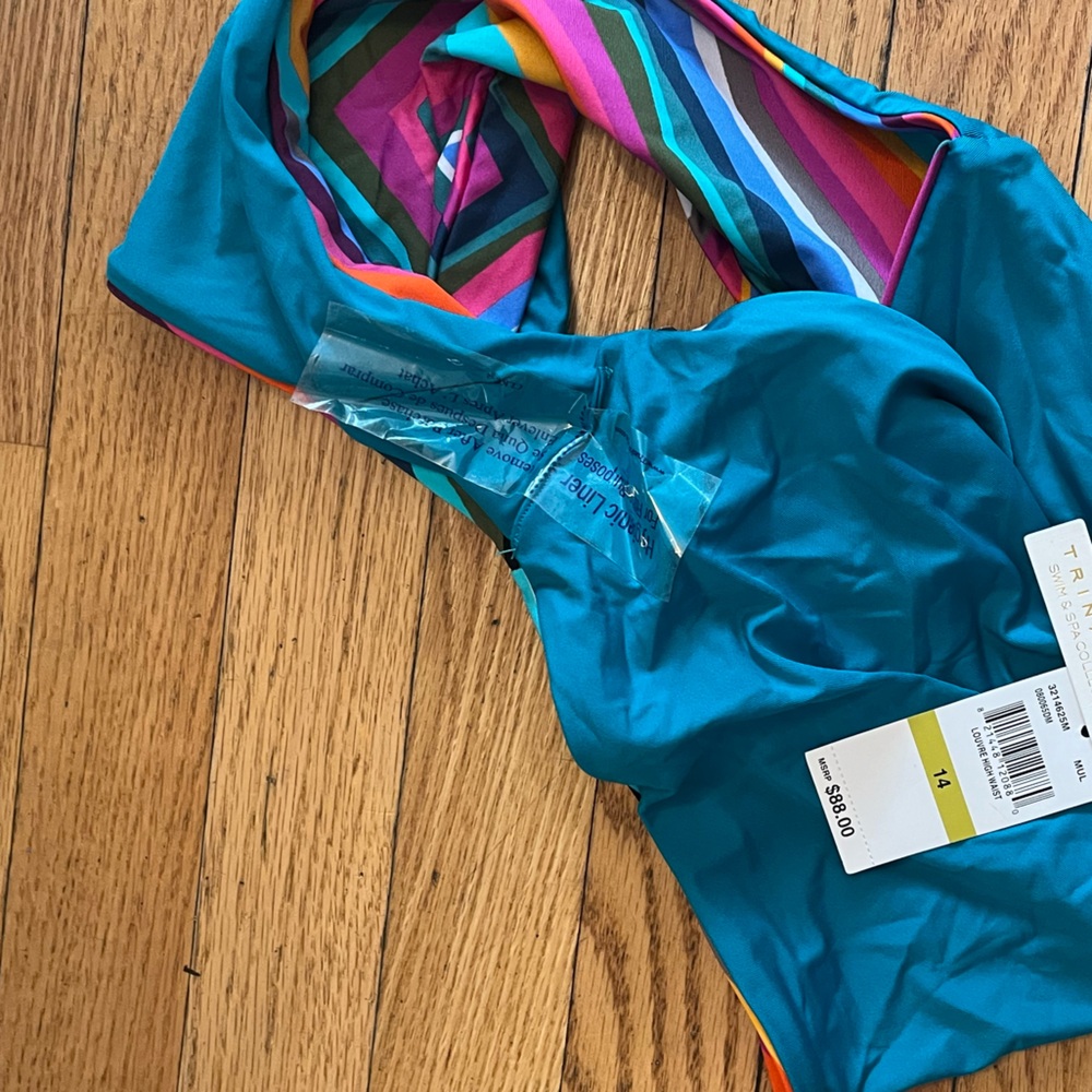 Trina Turk Multicolor Chevron Swim Sarong - Picture 4 of 5